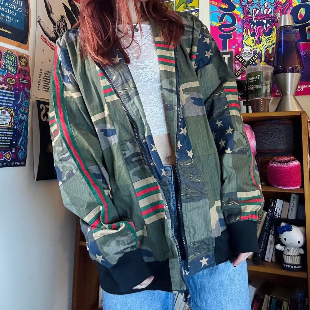 Camouflage Patchwork Jacket - image 7